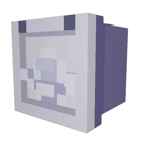 Spiritcleaver_01 Minecraft avatar head, 3D render