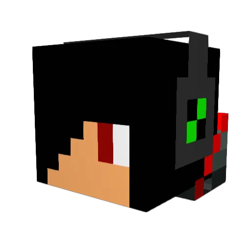 Spirited_Light Minecraft avatar head, 3D render