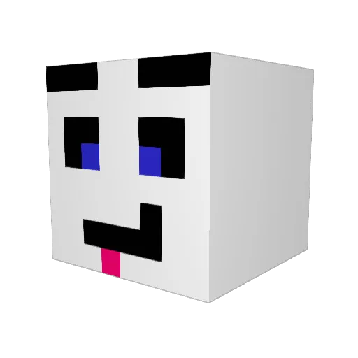 Spiriting_TOM Minecraft avatar head, 3D render