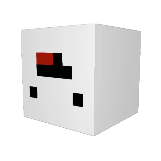 Spiritisdumb Minecraft avatar head, 3D render