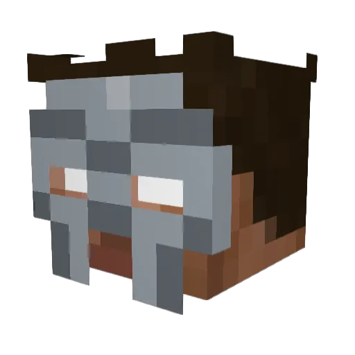 SpiritoLibero Minecraft avatar head, 3D render