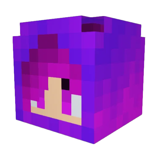 SpiritofFire117 Minecraft avatar head, 3D render