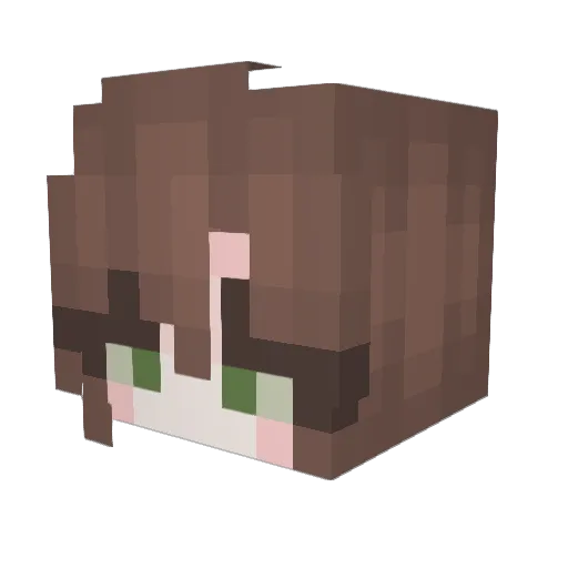 SpiritsLocket Minecraft avatar head, 3D render