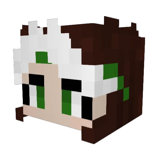 Spiritsheaven Minecraft avatar head, 3D render