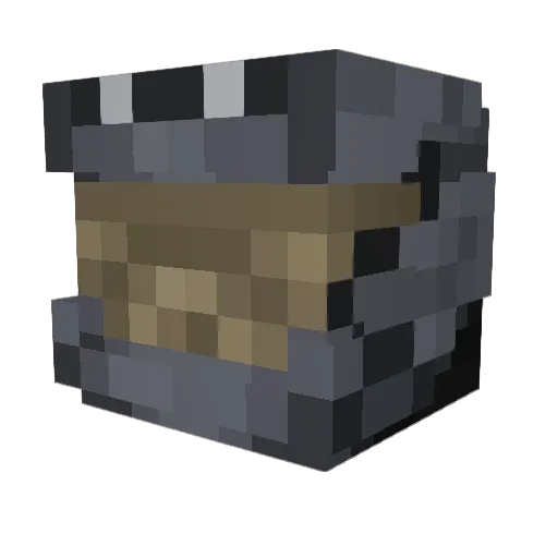 Spiritsthroughyo Minecraft avatar head, 3D render