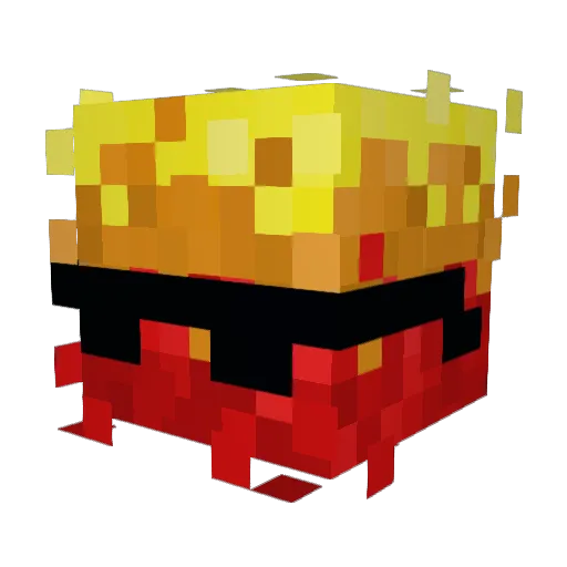 Spirun Minecraft avatar head, 3D render
