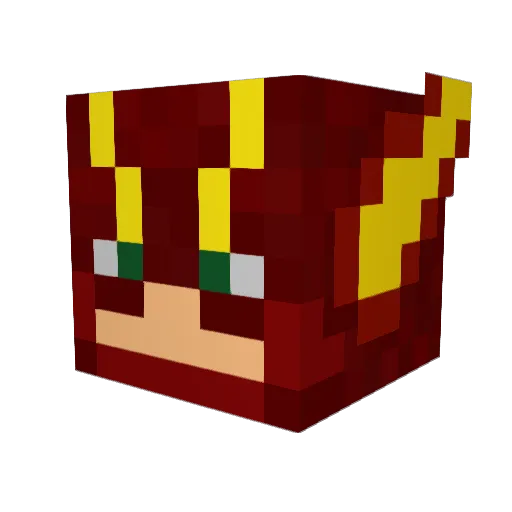 SpitFire4826 Minecraft avatar head, 3D render