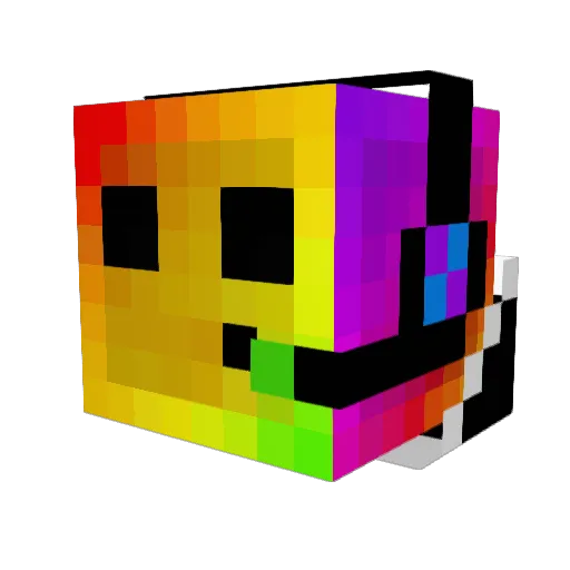 Spitballer Minecraft avatar head, 3D render