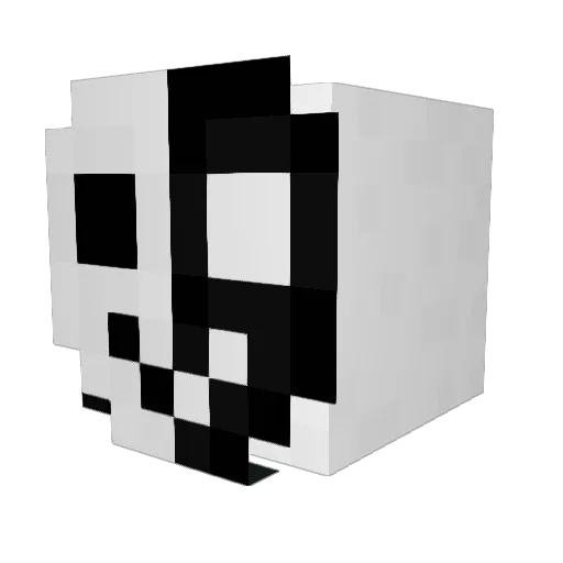 Spite3 Minecraft avatar head, 3D render