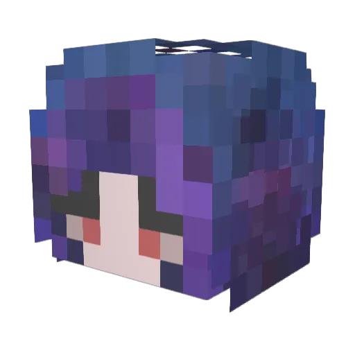 SpiteII Minecraft avatar head, 3D render