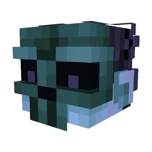 Spitefu1 Minecraft avatar head, 3D render