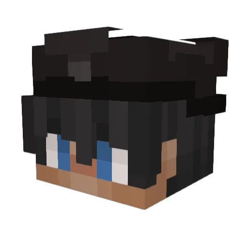 SpitefulSpecter Minecraft avatar head, 3D render