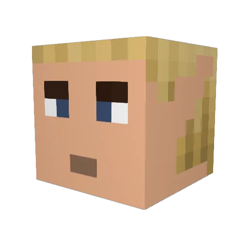 Spitfire12000 Minecraft avatar head, 3D render