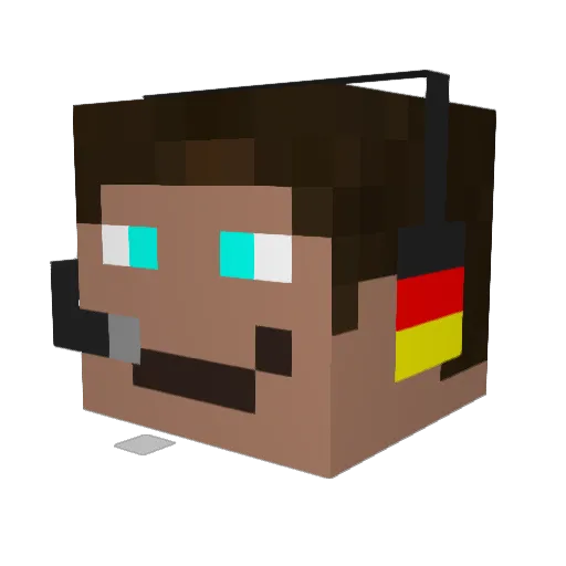 Spitfire473 Minecraft avatar head, 3D render