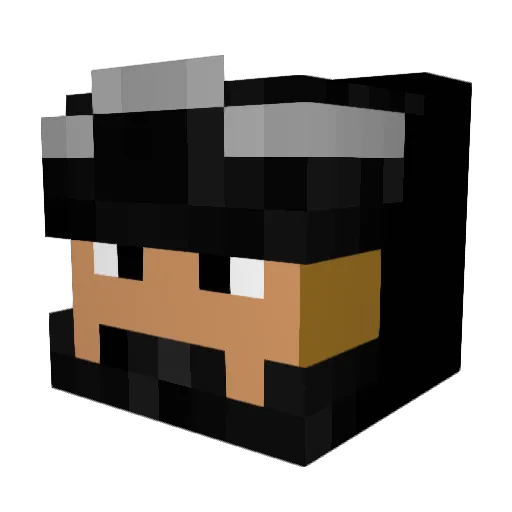Spitfire539 Minecraft avatar head, 3D render