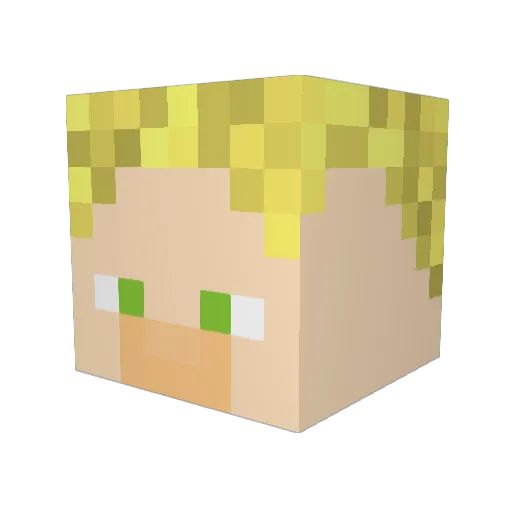Spitfire6690 Minecraft avatar head, 3D render