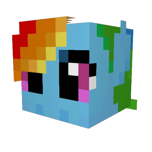 SpitfireMk Minecraft avatar head, 3D render