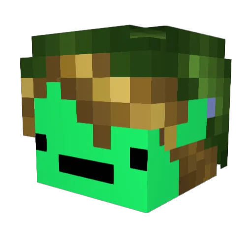 SpitfireMyNuts Minecraft avatar head, 3D render
