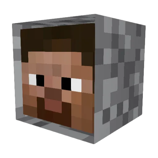 Spitfireguy Minecraft avatar head, 3D render