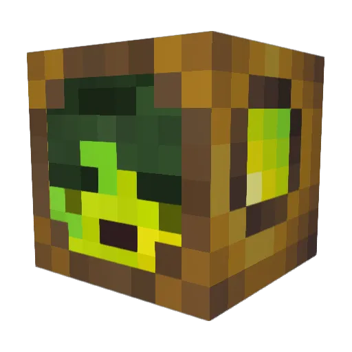 Spizy Minecraft avatar head, 3D render