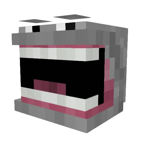 Splarfus Minecraft avatar head, 3D render