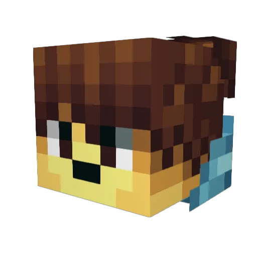 Splark25 Minecraft avatar head, 3D render