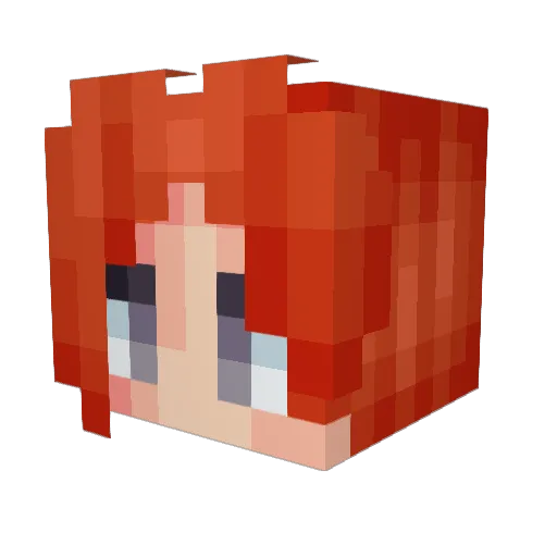 Splarshy Minecraft avatar head, 3D render