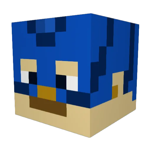 SplashMaster_ Minecraft avatar head, 3D render