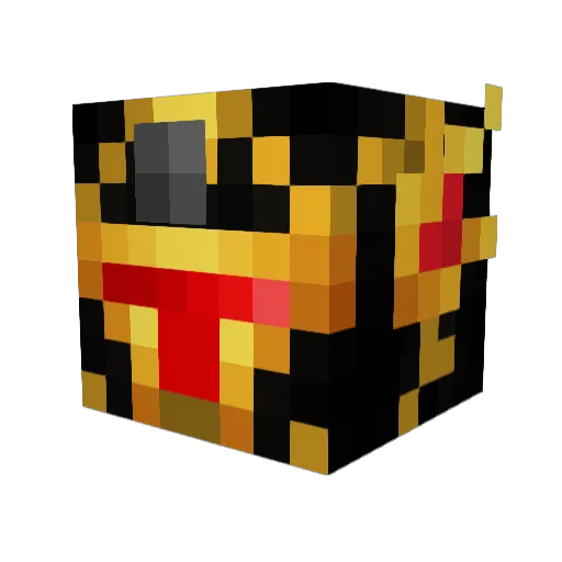 Splasher21 Minecraft avatar head, 3D render