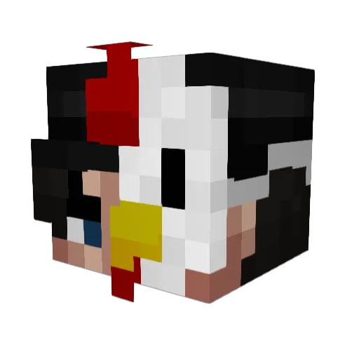 Splashtek Minecraft avatar head, 3D render