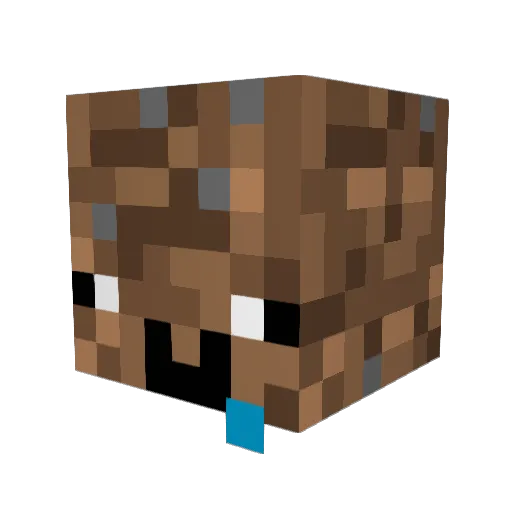 Splat_banan Minecraft avatar head, 3D render