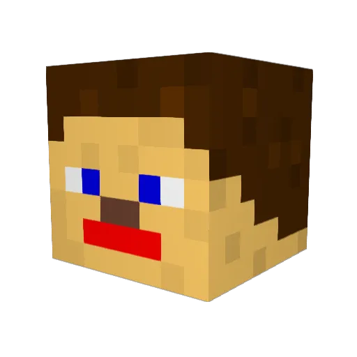 SplattendoVIP Minecraft avatar head, 3D render