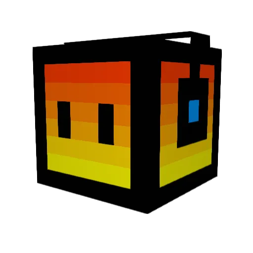 Splattertroll Minecraft avatar head, 3D render
