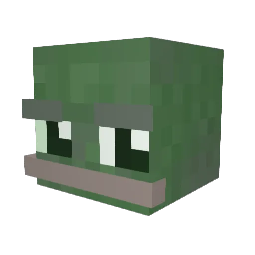 Splaytox Minecraft avatar head, 3D render