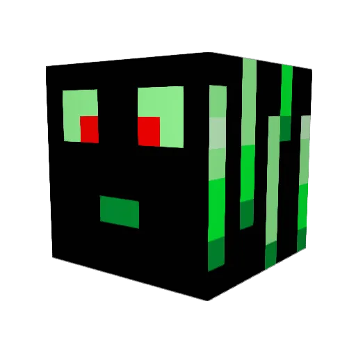 SpleefTrapping Minecraft avatar head, 3D render