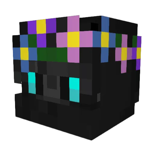 SpleenyPoo Minecraft avatar head, 3D render
