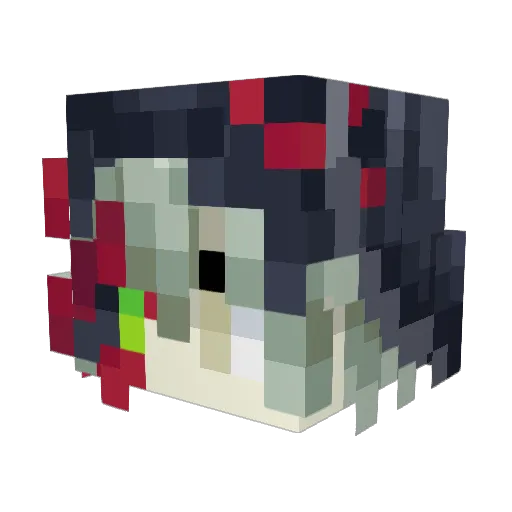Splemdid Minecraft avatar head, 3D render