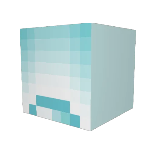 Splemy Minecraft avatar head, 3D render