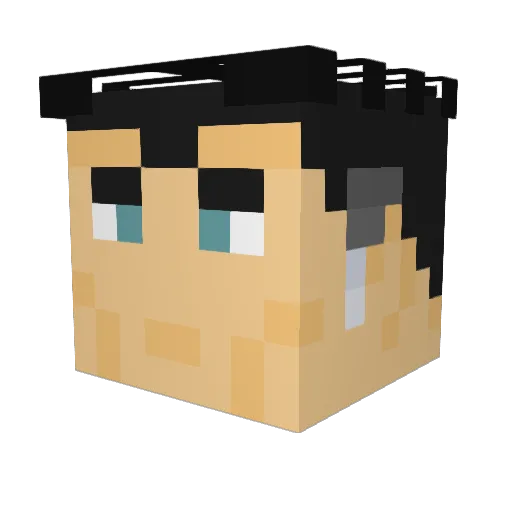 SplendaZaddy Minecraft avatar head, 3D render