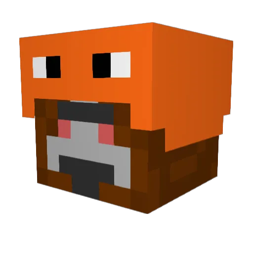 Splendid666 Minecraft avatar head, 3D render