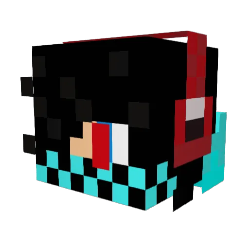 SpliNt3X Minecraft avatar head, 3D render