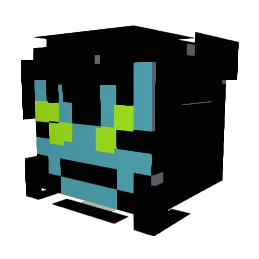 Splifs4games Minecraft avatar head, 3D render