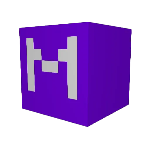 Splink2 Minecraft avatar head, 3D render