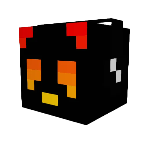 Splinny Minecraft avatar head, 3D render