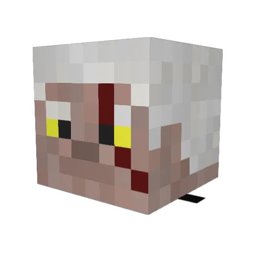 Splintaah Minecraft avatar head, 3D render