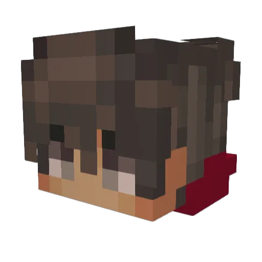 Splinten_jr Minecraft avatar head, 3D render