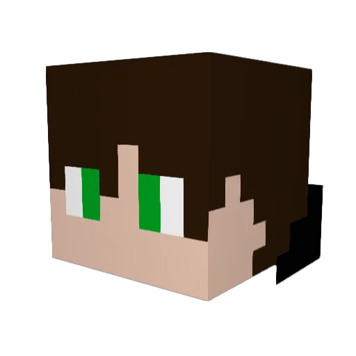 SplitGamez Minecraft avatar head, 3D render