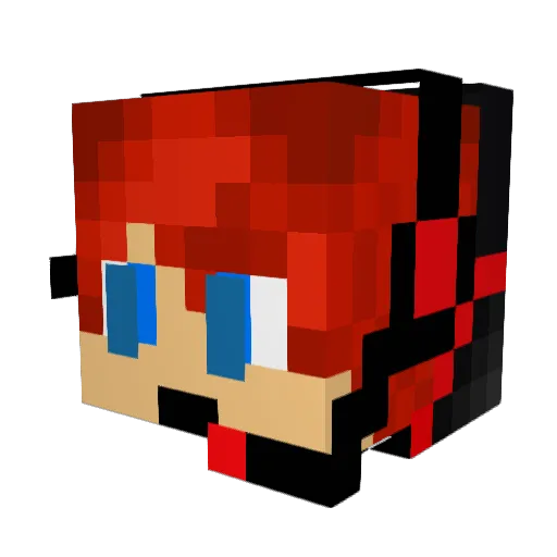 Splivyy Minecraft avatar head, 3D render