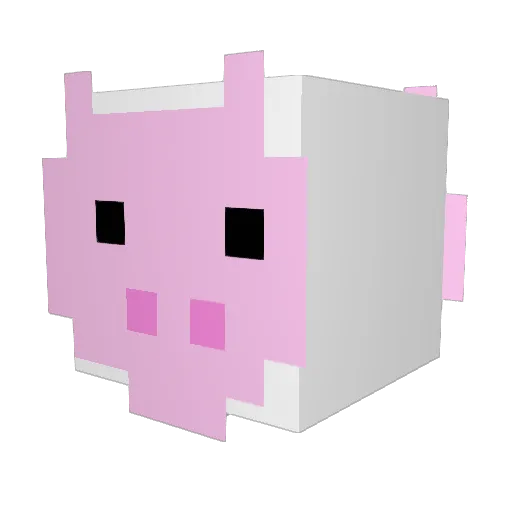 Splodo Minecraft avatar head, 3D render