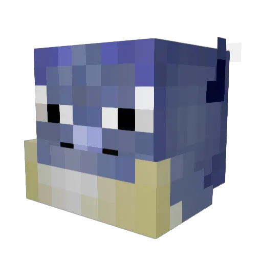 Splodygirle Minecraft avatar head, 3D render